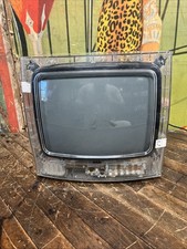 VINTAGE RCA CLEAR JAIL PRISON 13” SECURE VIEW CRT TV TELEVISION GAMING J13800CL