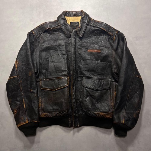 Avirex blouson manteau cuir - blouson,