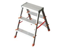 Échelle Tabouret Aluminium Double Montée Échelle Léger Pratique Antidérapant