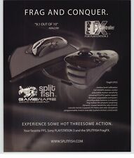 Split Fish FragFx PS3 Video Game Controller Art 2006 Vintage Print Ad/Poster 
