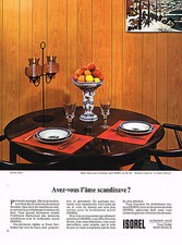 1969 ADVERTISEMENT ISOREL wall cladding