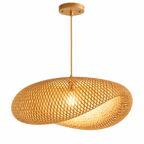 Suspension bambou rotin - bambou,