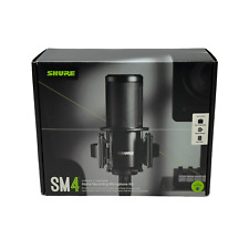 Shure SM4 Studio Recording Microphone Kit XLR Home Studio Condenser Pop Filter