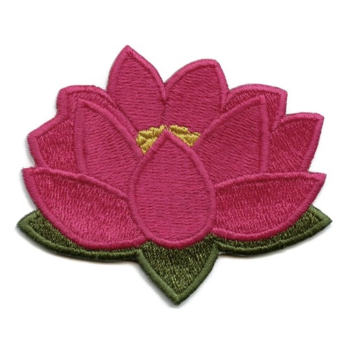 Lotus fleur brodé - lotus,