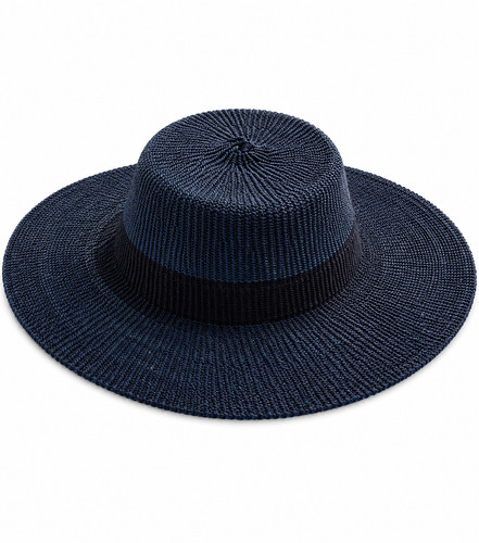 Chapeau tressé mains ghana - du,