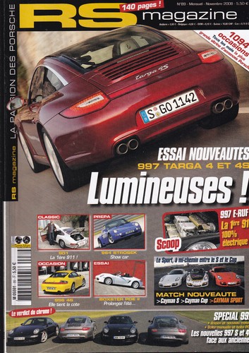 Magazine 997 targa 4 - rs,