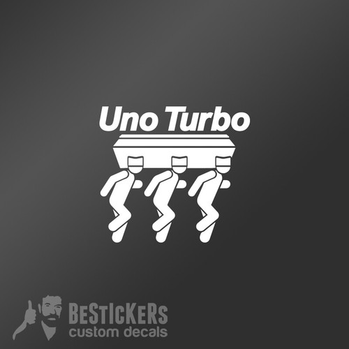 Autocollant bara fiat uno - autocollant,