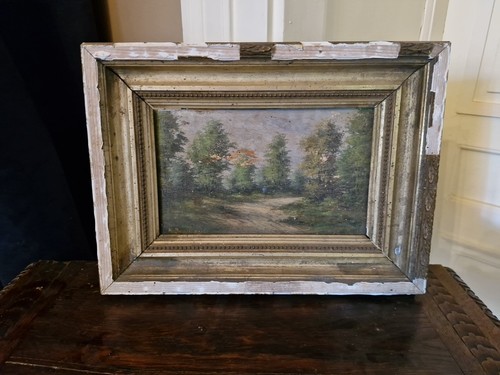 Peinture ancienne encadrée - peinture,