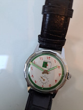 Belle, Vieux Montre Bracelet, Montre Russe : Dokma, Avec Drapeau Algérien