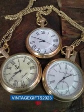 Lot de 3 montres vintage de poche montre ancienne en laiton cadeau de noël