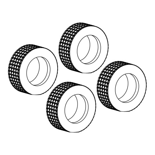 Scalextric w11106 tyres pack - scalextric,