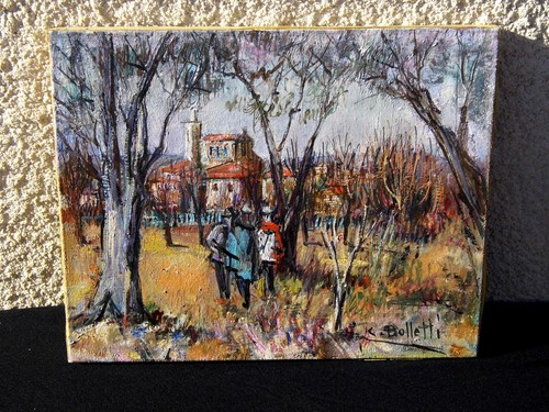 Tableau huile sur toile - huile,