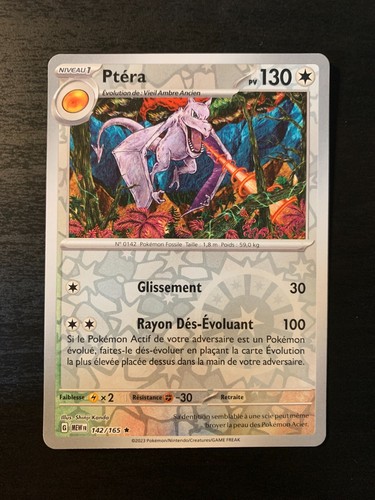 Carte pokémon reverse ptéra - carte,