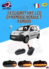LED Clignotant dynamique noir répétiteur pour Kangoo 2 utilitaire de 2008 à 2020