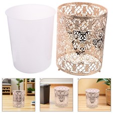  Poubelle moderne pour chambre à coucher – Corbeille ronde en fer forgé pour