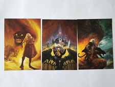 Lot of 3 postcards THE FORGOTTEN KINGDOMS (R.A Salvatore), black river
