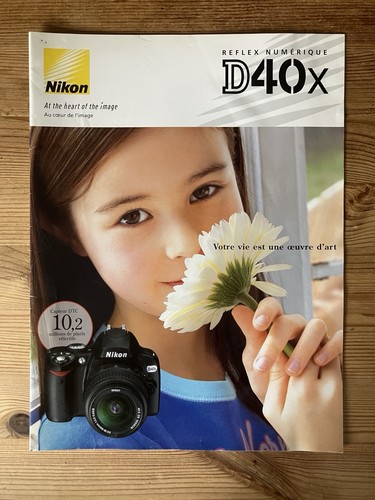 Nikon d40x brochure papier - papier,