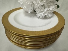 (11) Royal Crown Derby 'St. George'  8.5 Inch SALAD PLATES