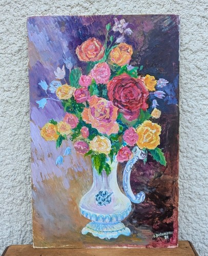 Huile sur panneau - huile,