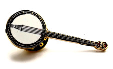 Pin's Mandoline Instrument Musique 39 mm Signé Qualité Collectors Série Limitée
