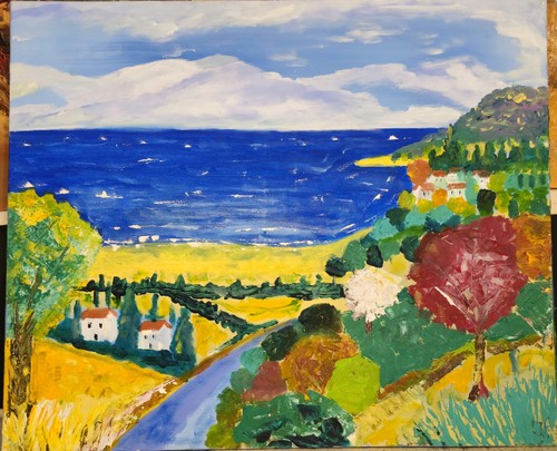 Tableau peinture huile sur - peinture,