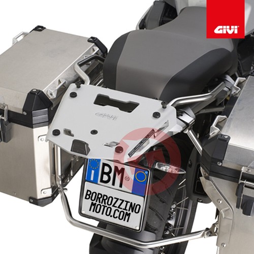 Plaque aluminium top case - aluminium, givi
