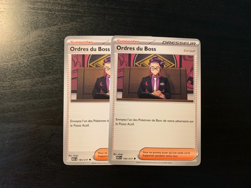 Cartes pokémon unco ordres - cartes,