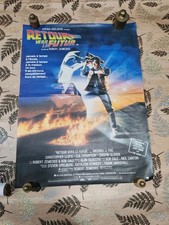 Affiche Cinéma RETOUR VERS LE FUTUR  Back to the Future Originale 1985 delorean