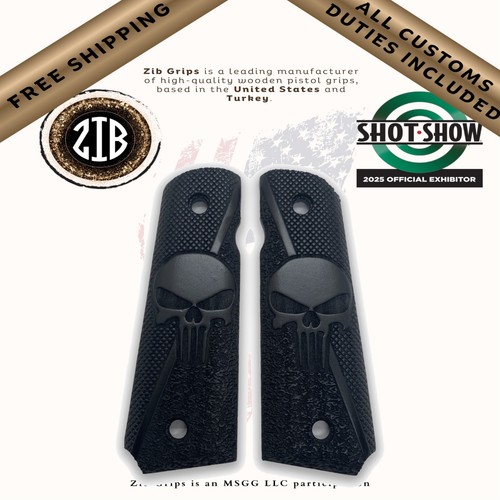 Poignées zib 1911 punisher - poignées,