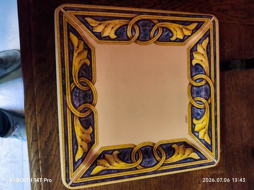 Assiette carree tiffany cm - carree,