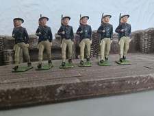 VINTAGE W BRITAINS FROM SET 169 * ITALIAN BERSAGLIERI, REVIEW ORDER, MARCHING