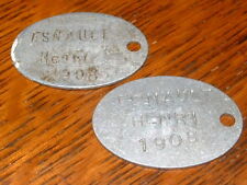 1 ID plate model 1881 in your name, 14/18, hairy »