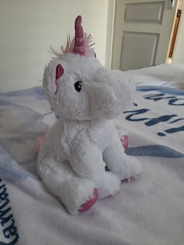 Peluche bouillote licorne - peluche,