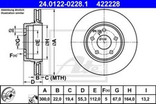 JEU DE 2 DISQUES DE FREIN CHRYSLER CROSSFIRE SRT-6,MERCEDES CLK CLK 430,CLK 500