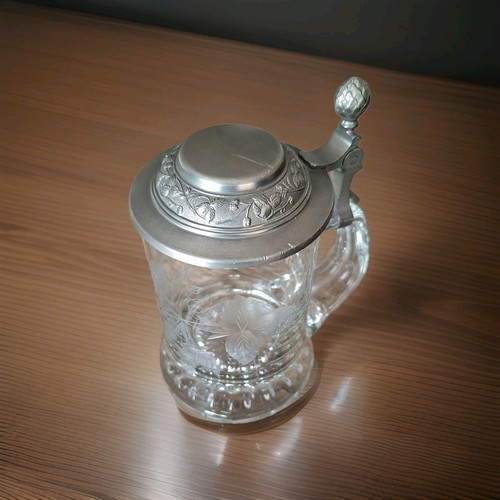 Chope bière verre soufflé