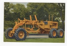 Warco Motor Grader Road Grader Linen Advertising postcard