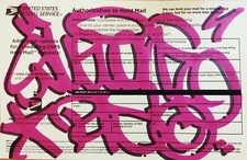 DUEL RIS tag on USPS Placard