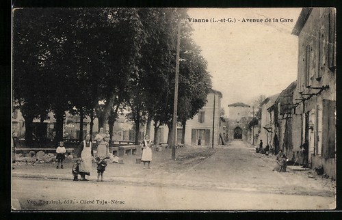 Cpa vianne avenue gare - de,