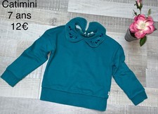 Catimini 7 Ans Fille :sweat shirt Vert hiver