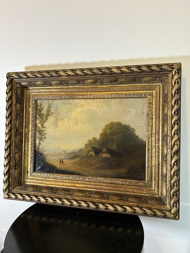 Tableau ancien huile sur toile - huile,