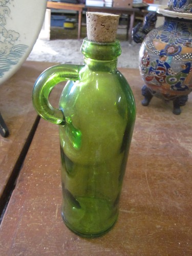 Bouteille vintage verte - bouteille,