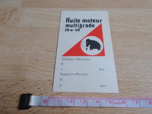 Autocollant vidange vintage - autocollant, de