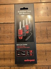 AudioQuest SureGrip 100 Silver BFA (set of 4) Speakerwire Banana Connectors