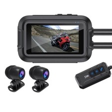 Dashcam Moto étanche 1080P WiFi Avant/Arrière DVR Caméra de Conduite FHD