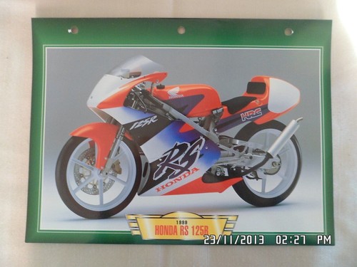 Carte fiche moto honda - fiche, rs