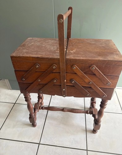 Travailleuse vintage bois - travailleuse,