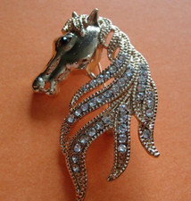 SUPERBE BROCHE TETE CHEVAL