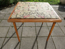 Table de jeu bridge pliable tapisserie ancienne