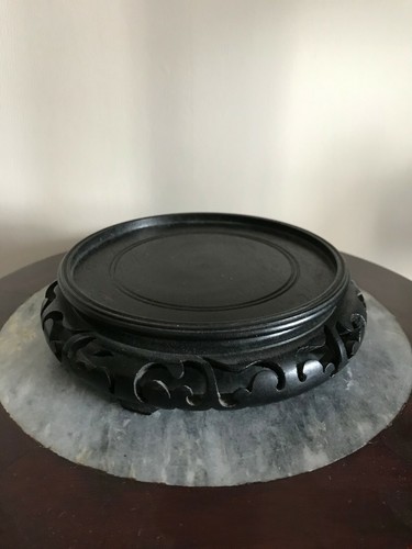 Socle support bois vase - support,