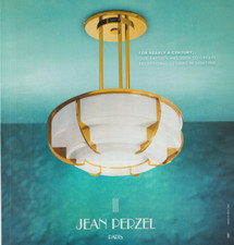 Jean Perzel Paris Print Ad Creator of Art Lightings Since 1923